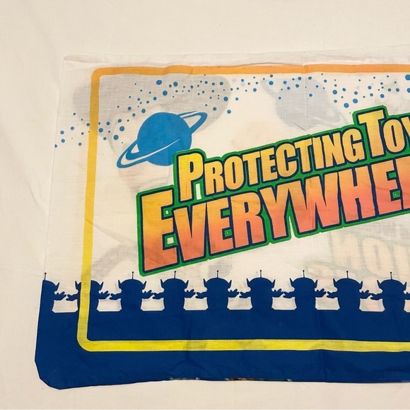 Vintage Toy Story Buzz & Woody Pillowcase Action Heroes Protecting Toys - Picture 8 of 16